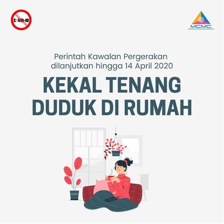 kekal tenang duduk di rumah